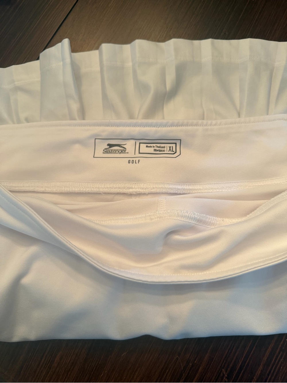 Slazenger White Pleated Golf Skort